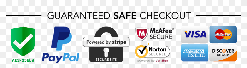 Guaranteed safe checkout — PayPal, Visa, Mastercard and more
